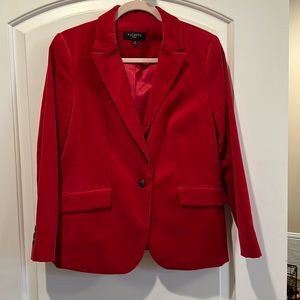 Talbots 12 petite red velvet blazer